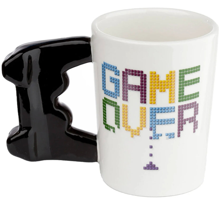 Caneca Game Over com Asa em Forma de Comando