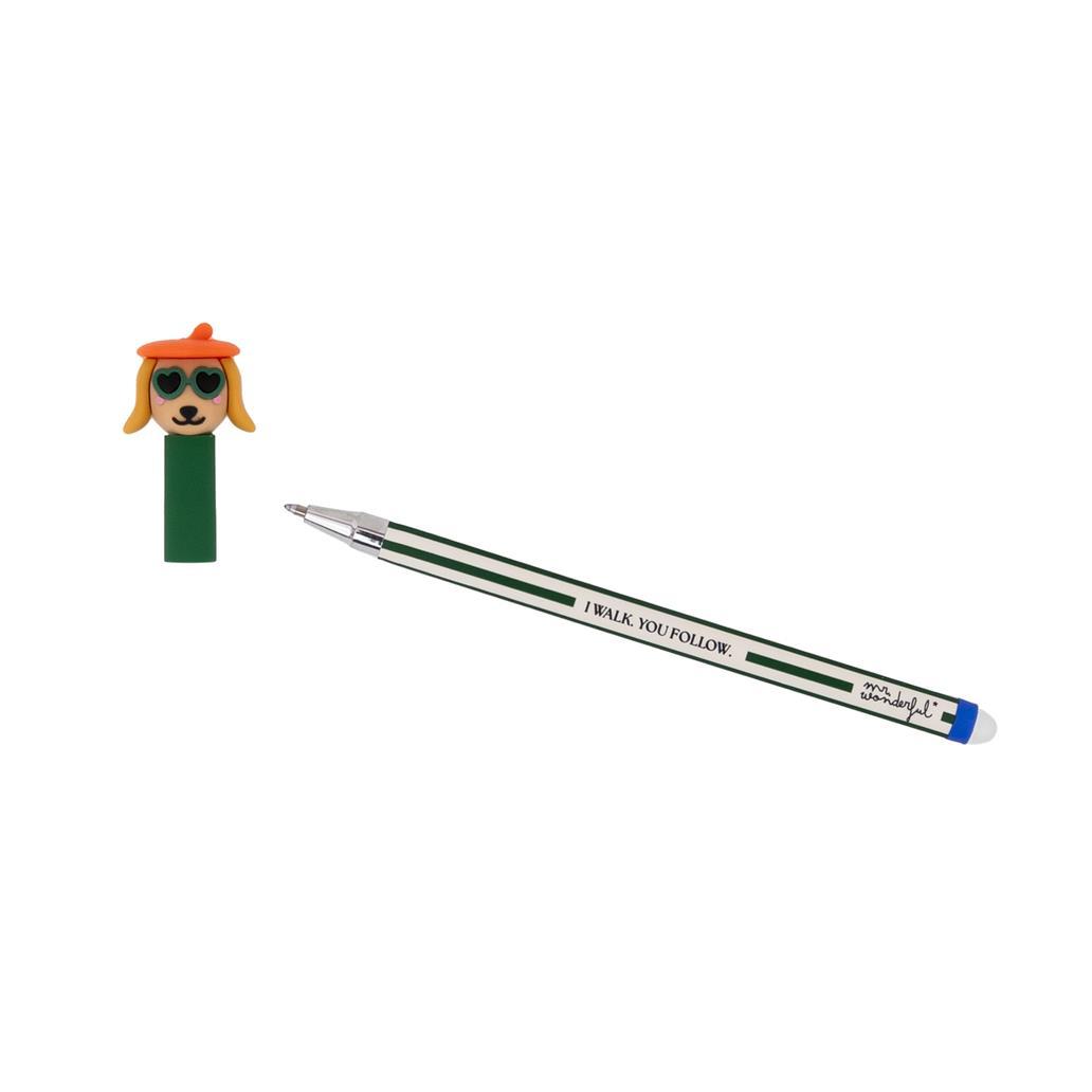 Caneta Apagável Cão salsicha - I ealk, you follow Mr.Wonderful