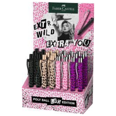 Caneta Esferográfica Poly Ball Wild Sugarspots Edição Limitada Faber-Castell