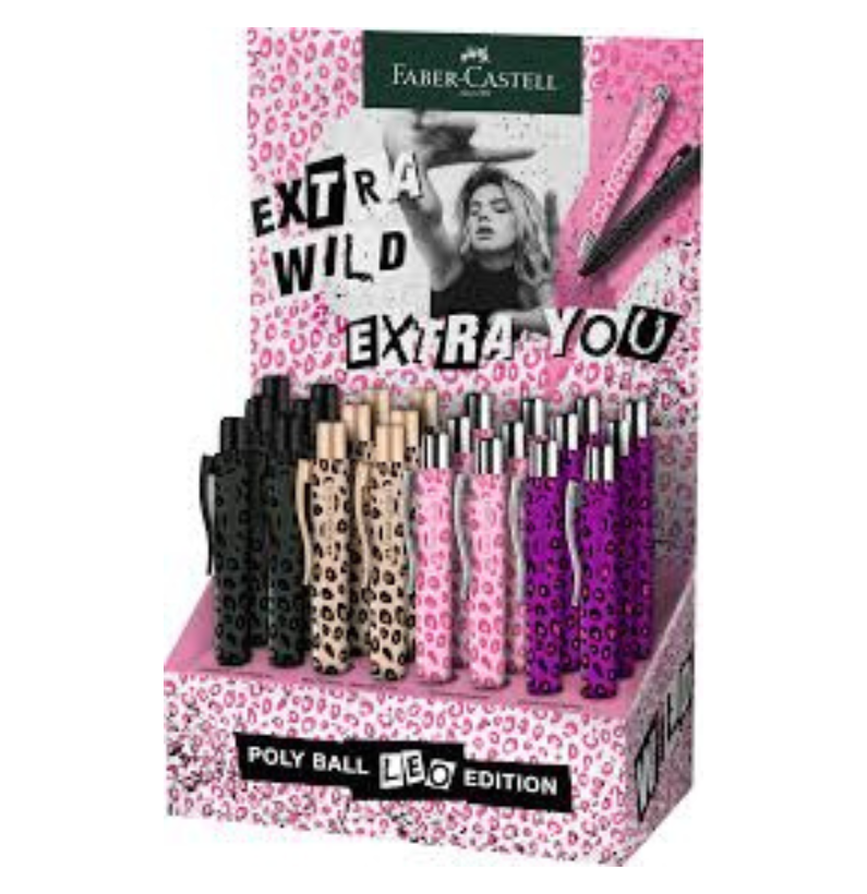 Caneta Esferográfica Poly Ball Wild Sugarspots Edição Limitada Faber-Castell