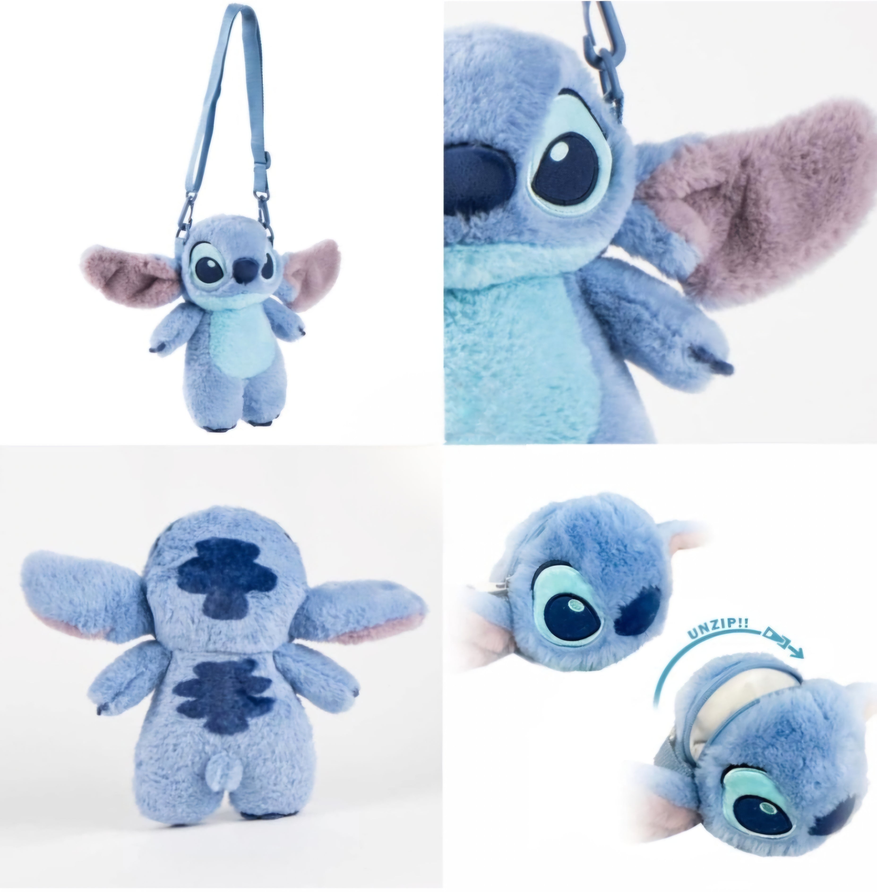 Mala de Peluche Tiracolo Stitch