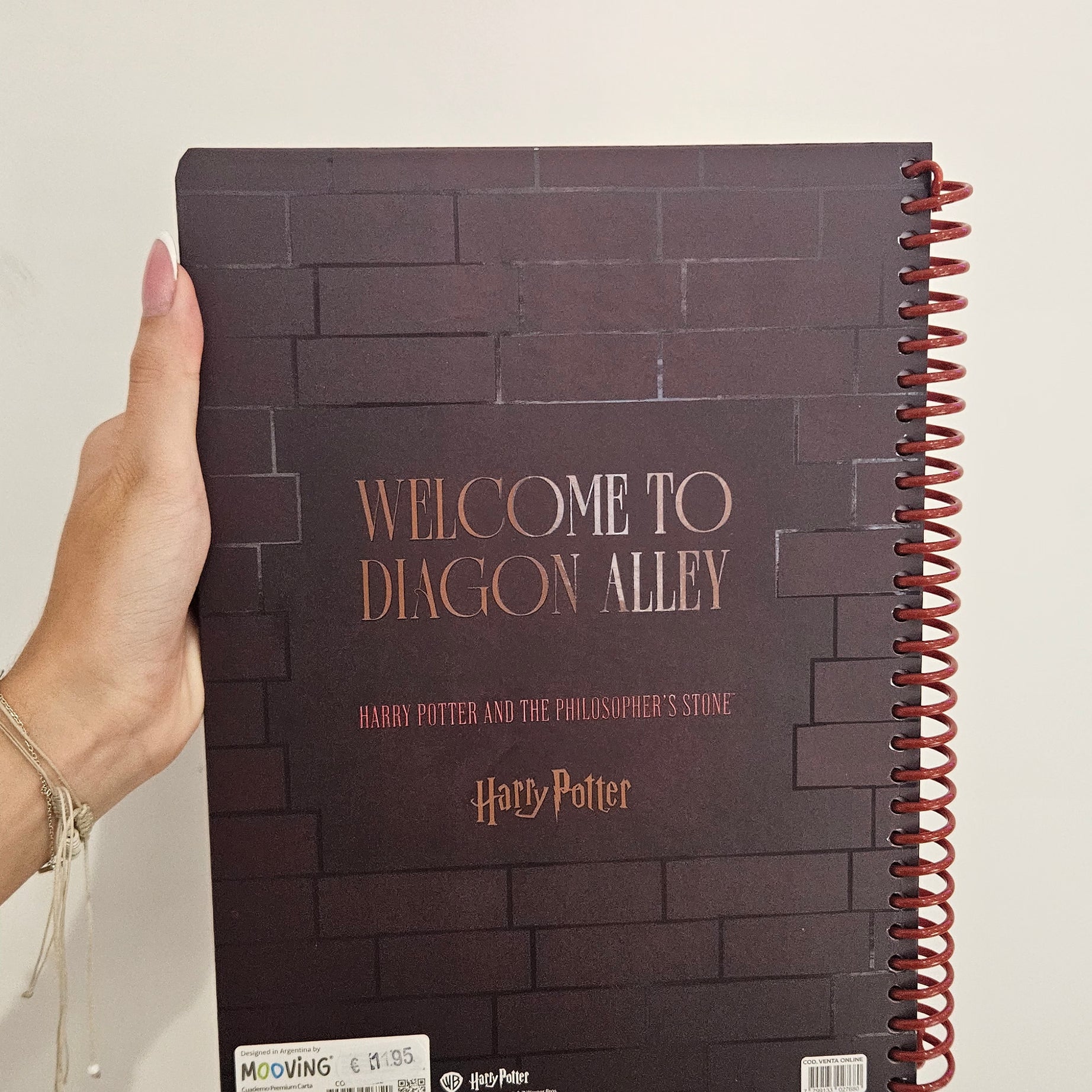 Caderno A4 em Espiral Quadriculado Harry Potter com Autocolantes e Envelope