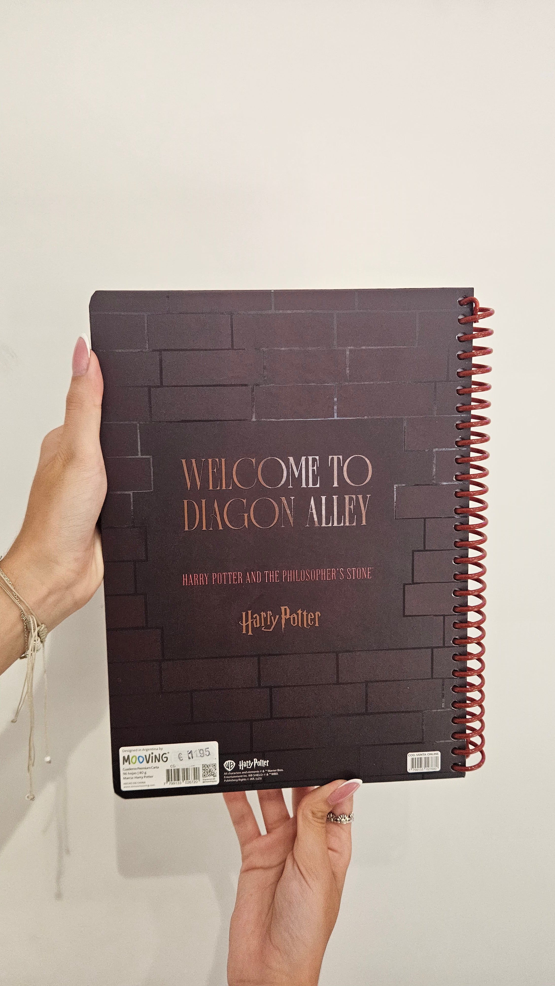 Caderno A4 em Espiral Quadriculado Harry Potter com Autocolantes e Envelope