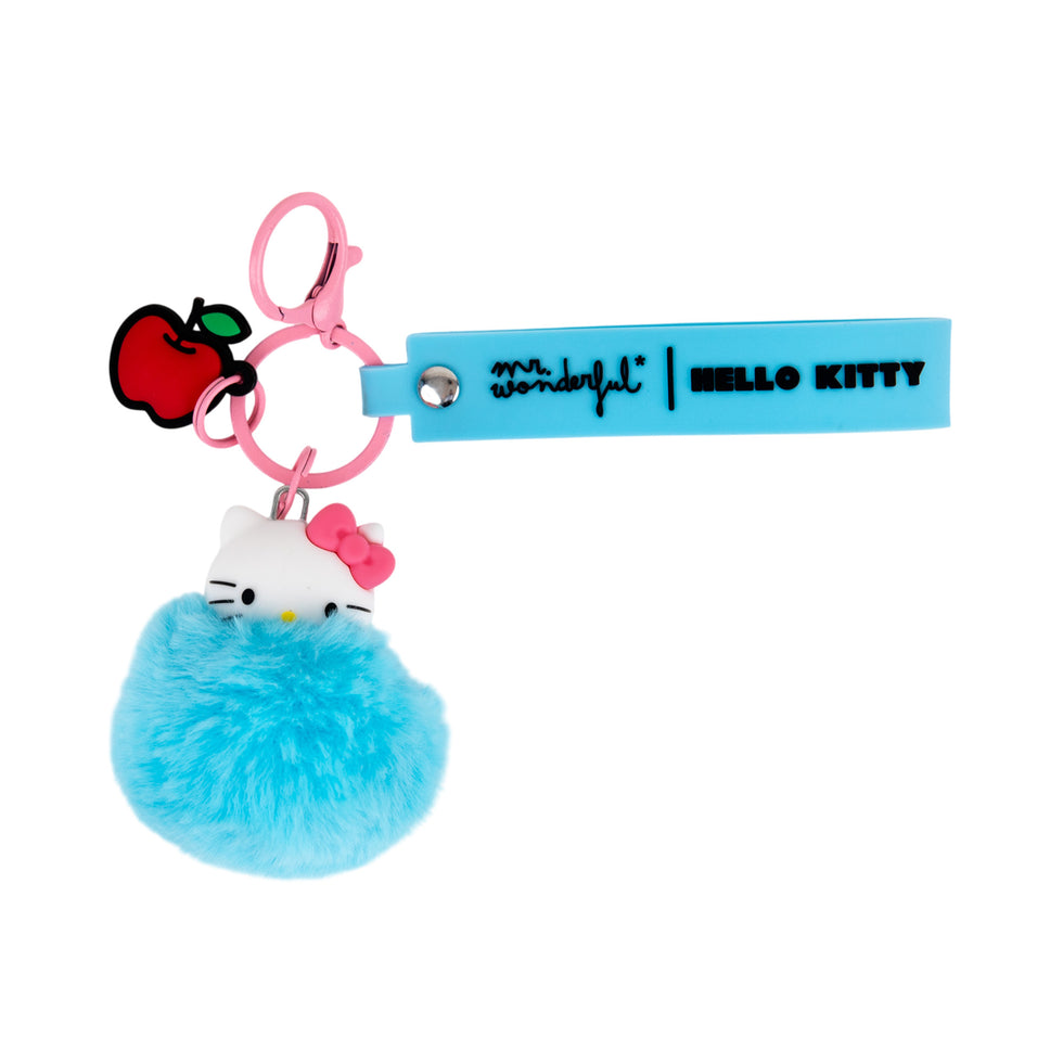 Porta Chaves com Pompom e  Pendente Hello Kitty Mr.Wonderful