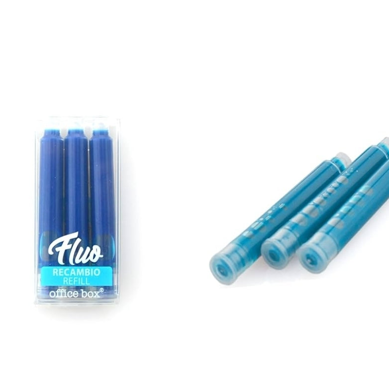 Conjunto 3 Recargas Azul para Sublinhador Office Box