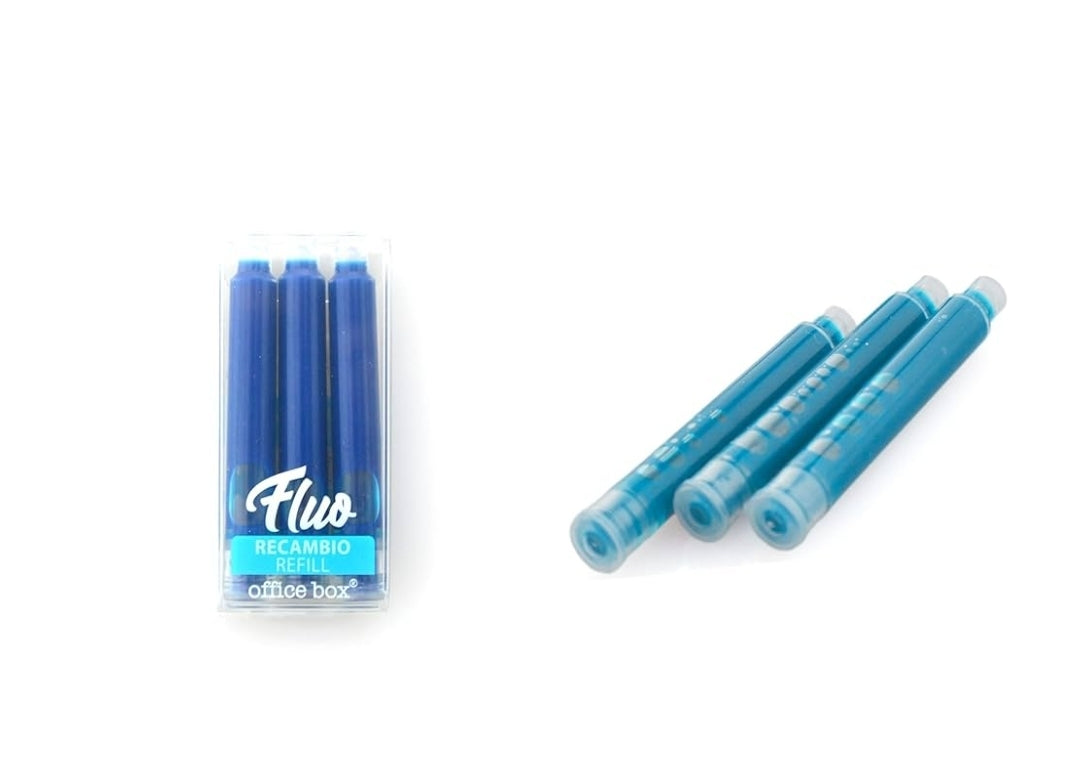 Conjunto 3 Recargas Azul para Sublinhador Office Box