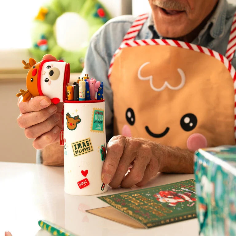 Pré-venda Estojo Kawai Urso Polar Edição Natal Legami