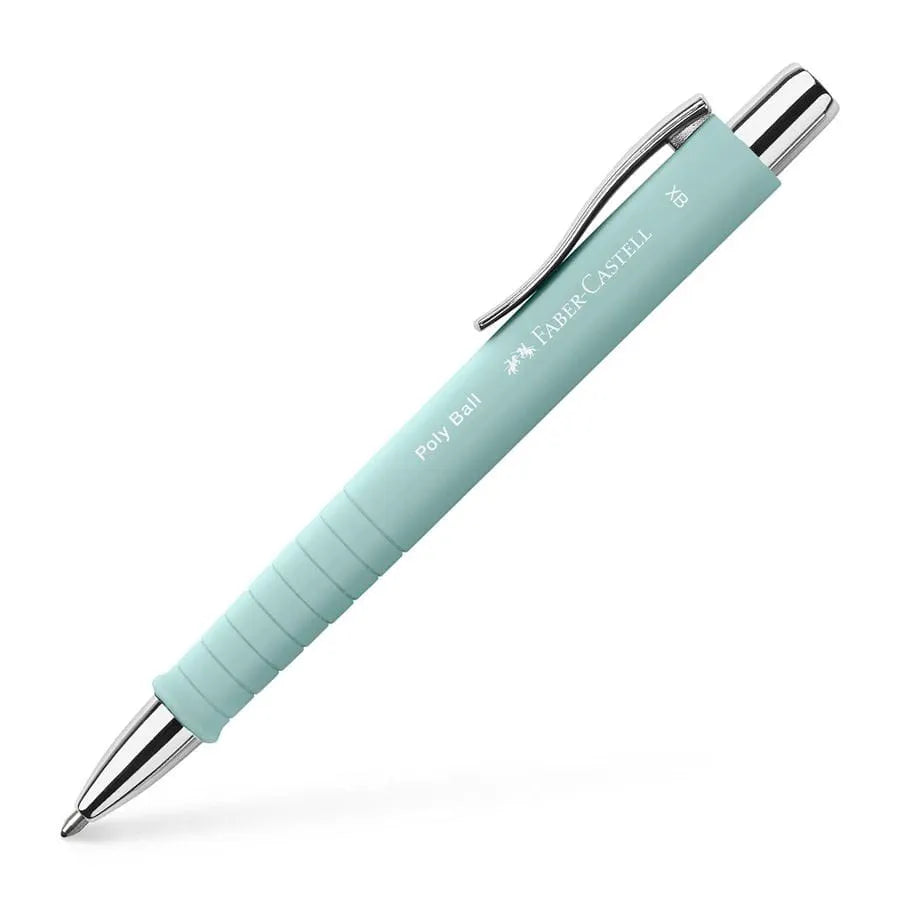 Caneta Esferográfica Poly Ball XB Azul Caribe Faber-Castell