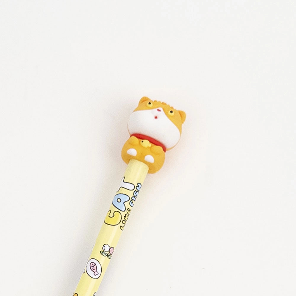 Lápis com Borracha Gato Malhado