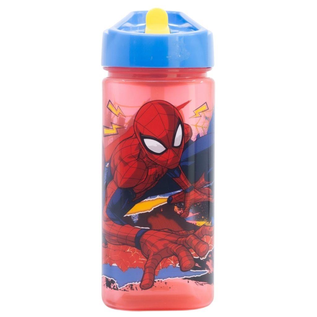 Garrafa com Palhinha Homem Aranha 510ml
