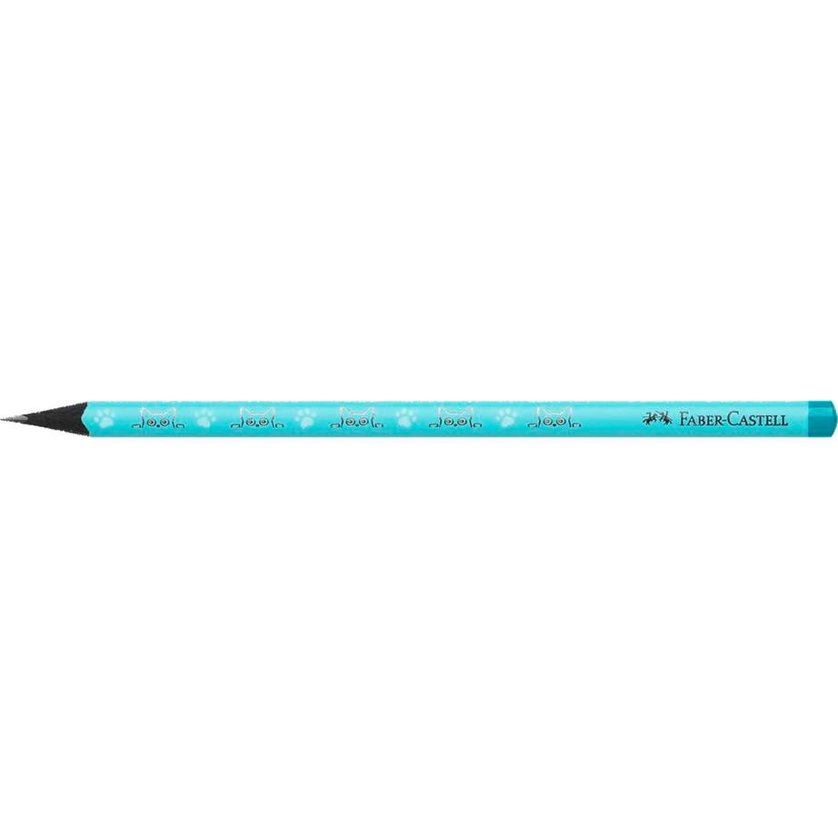Lápis Gato Edição Limitada Faber-Castell com Madeira Preta