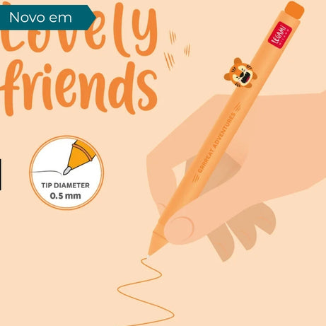 Caneta Tigre Gel - Legami Lovely Friends