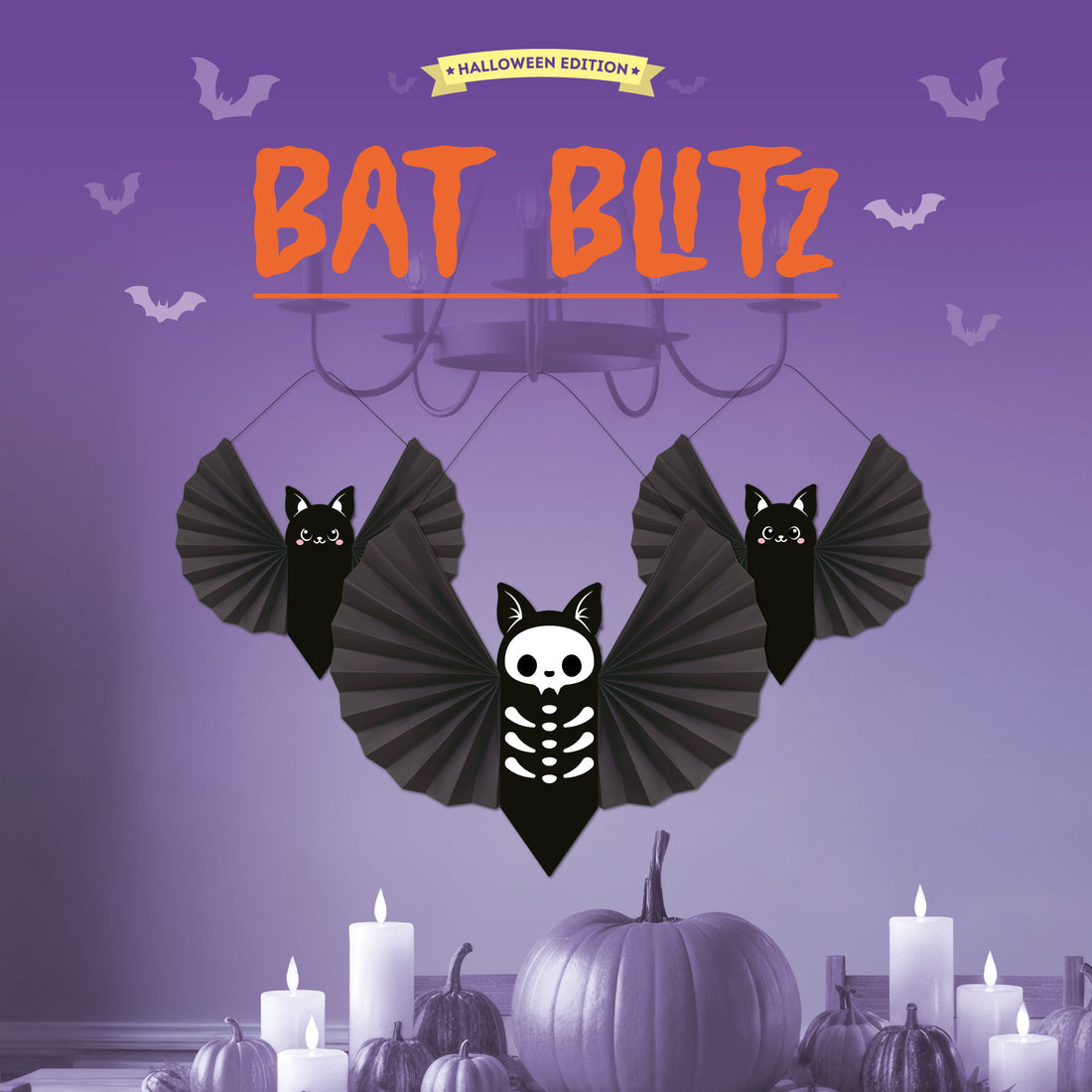 Brevemente - Conjunto 3 Decorações para Pendurar Halloween Legami