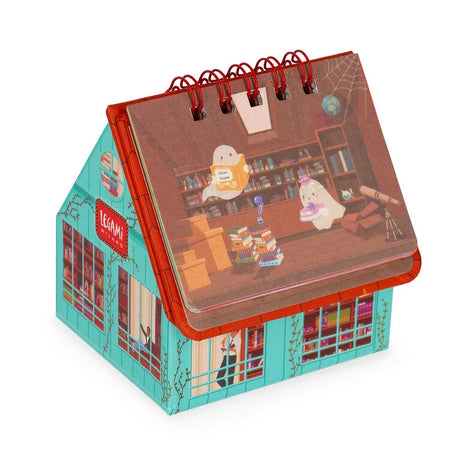 Pequena Casa Calendário de Mesa 2027 com "Arrumação" Interior Legami