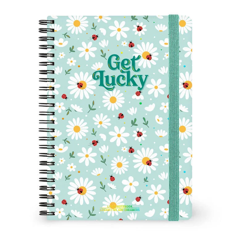 Caderno A5 em Espiral Pautado com Folha de Autocolantes Joaninha Legami