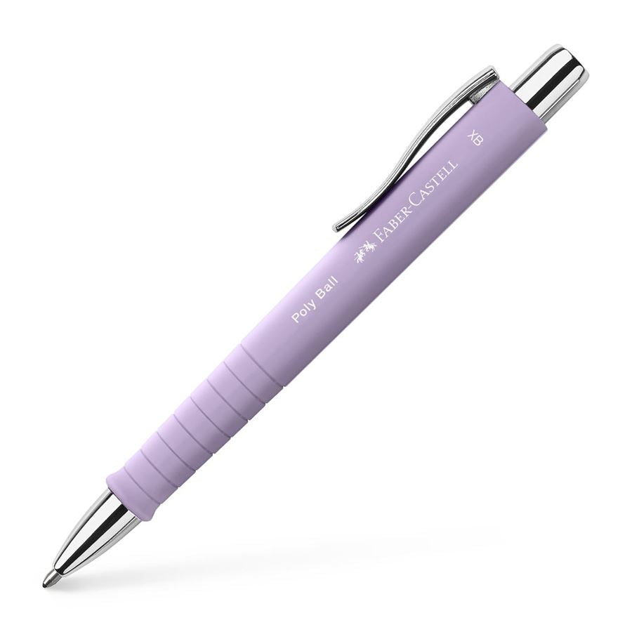 Caneta Esferográfica Poly Ball XB Lilás Doce Faber-Castell
