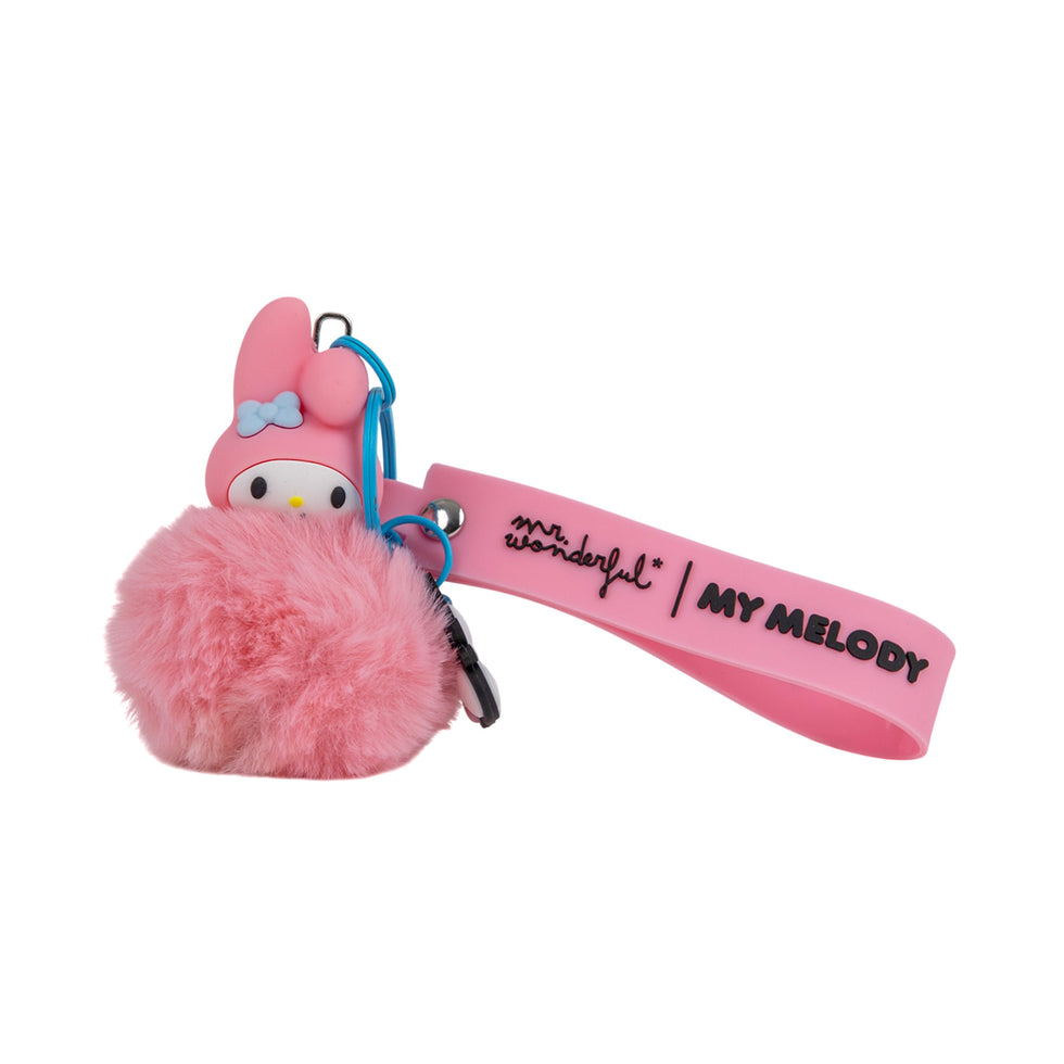 Porta Chaves com Pompom e Pendente My Melody Mr.Wonderful