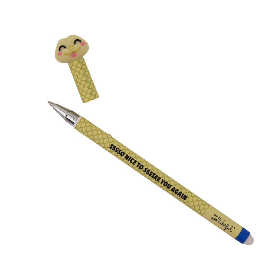 Caneta Apagável Cobra "Sssso nice to ssssee you again" Mr.Wonderful