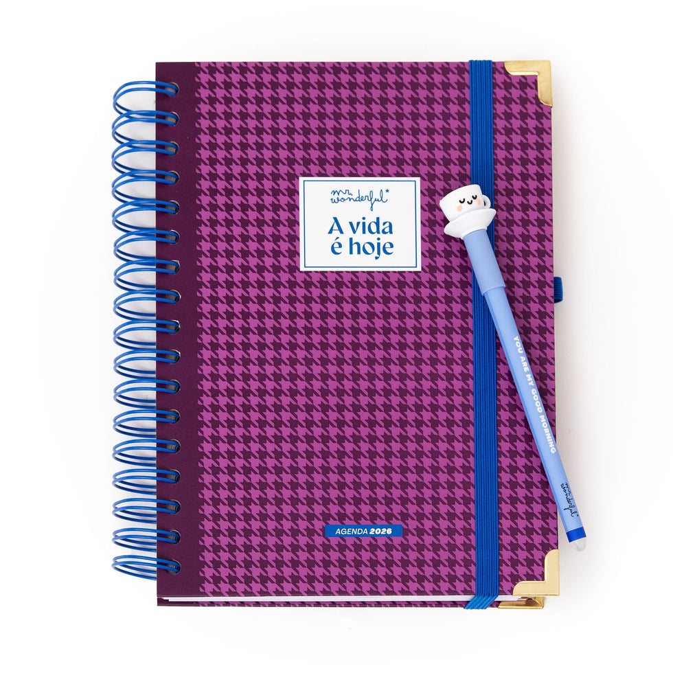 Agenda Diária Mr.Wonderful 2026 - A vida é hoje - Com Caneta Exclusiva