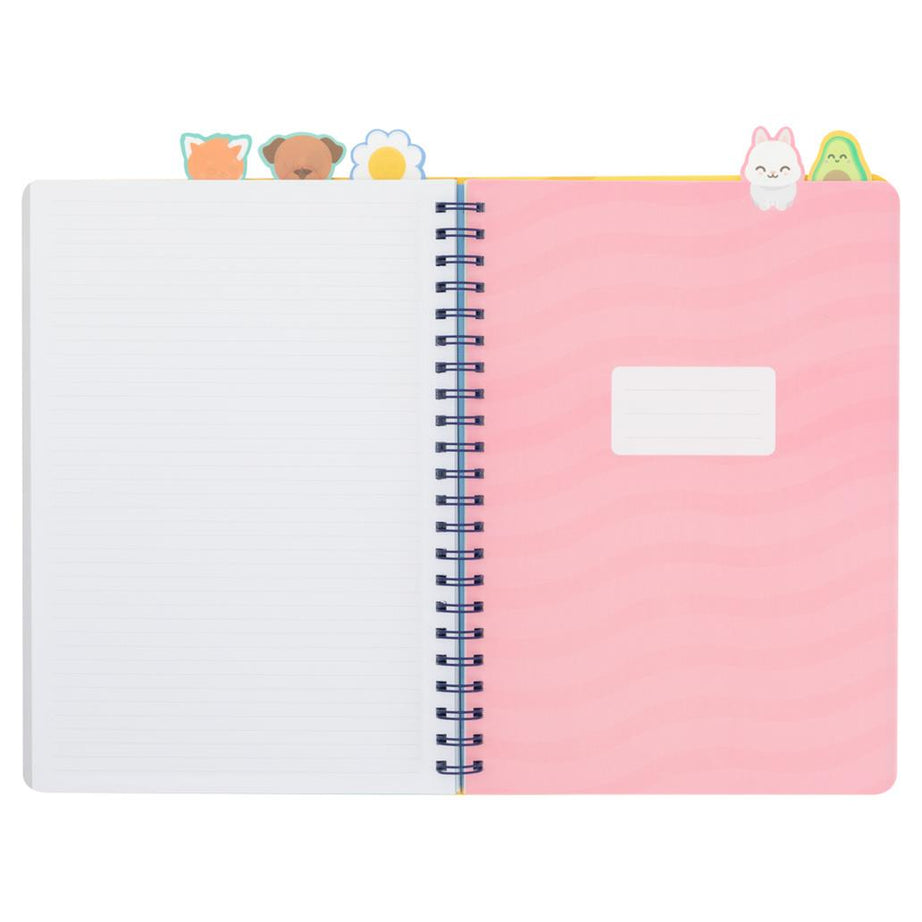 Caderno A4 Espiral Pautado Separadores "Para Grandes Metas Grandes Planos" Mr.Wonderful