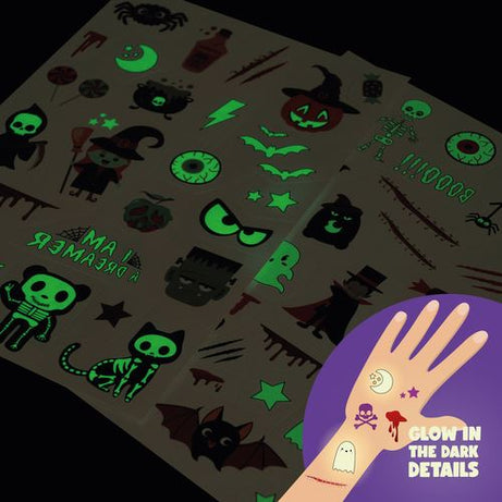Conjunto de Tatuagens que Brilham no Escuro Halloween Legami