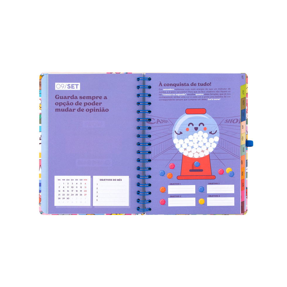 Agenda Semanal 2026/2027 Mr.Wonderful "Manual para um Ano Brilhante"
