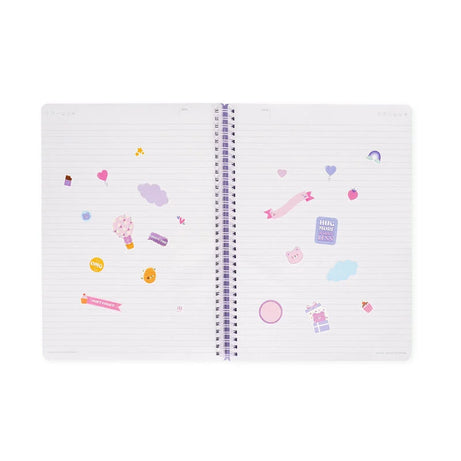 Caderno A4 Pautado Espiral Ursinho Legami