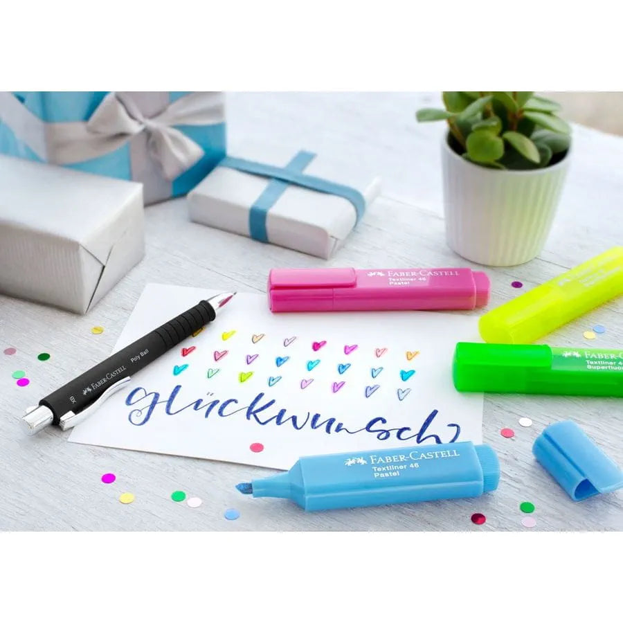 Caneta Esferográfica Poly Ball XB Preta Faber-Castell