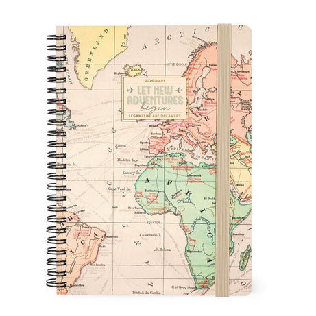Agenda Semanal Espiral 2026 Travel Legami