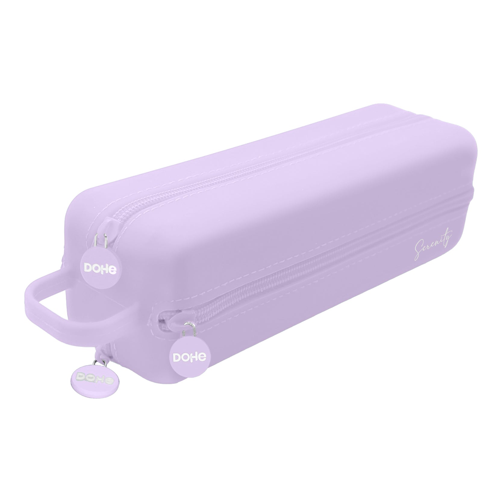 Estojo em Silicone com 4 Divisórias Lilás Pastel Dohe