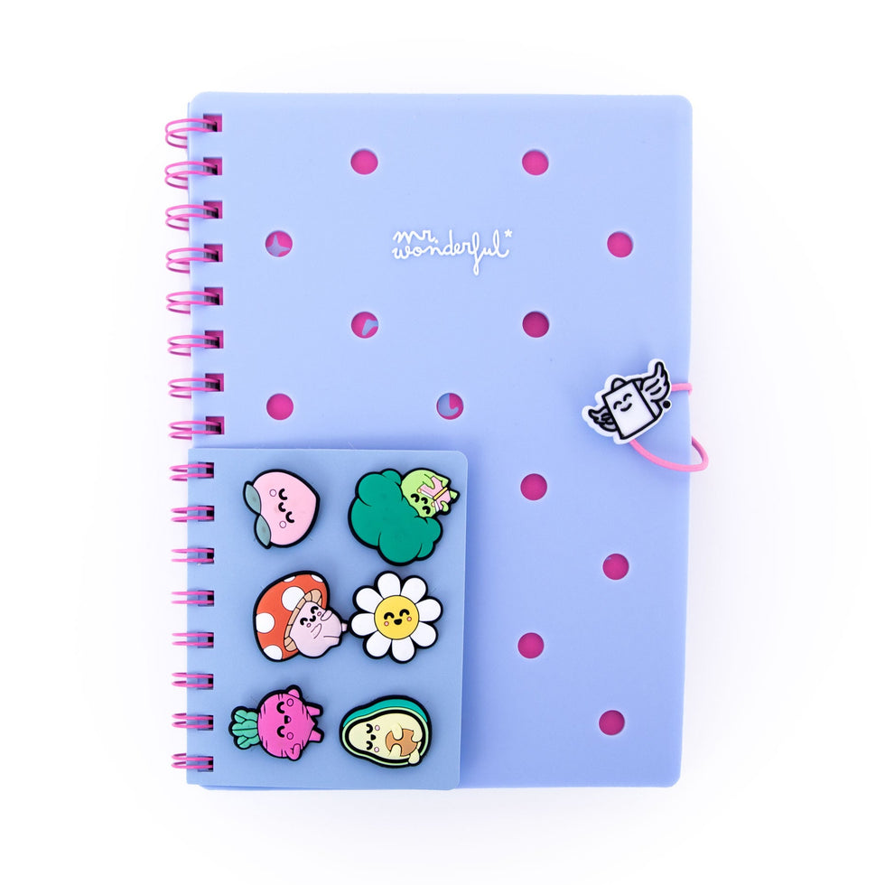 Caderno Espiral A5 com Pins Mr.Wonderful