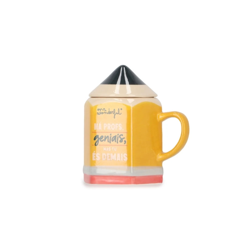 Caneca 3D Mr.Wonderful Professor - Há Profs. Geniais, Mas Tu És Demais