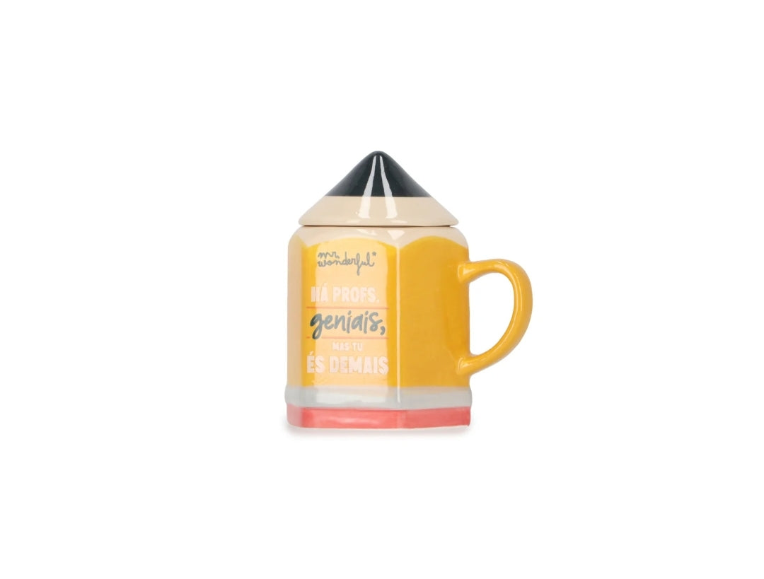 Caneca 3D Mr.Wonderful Professor - Há Profs. Geniais, Mas Tu És Demais