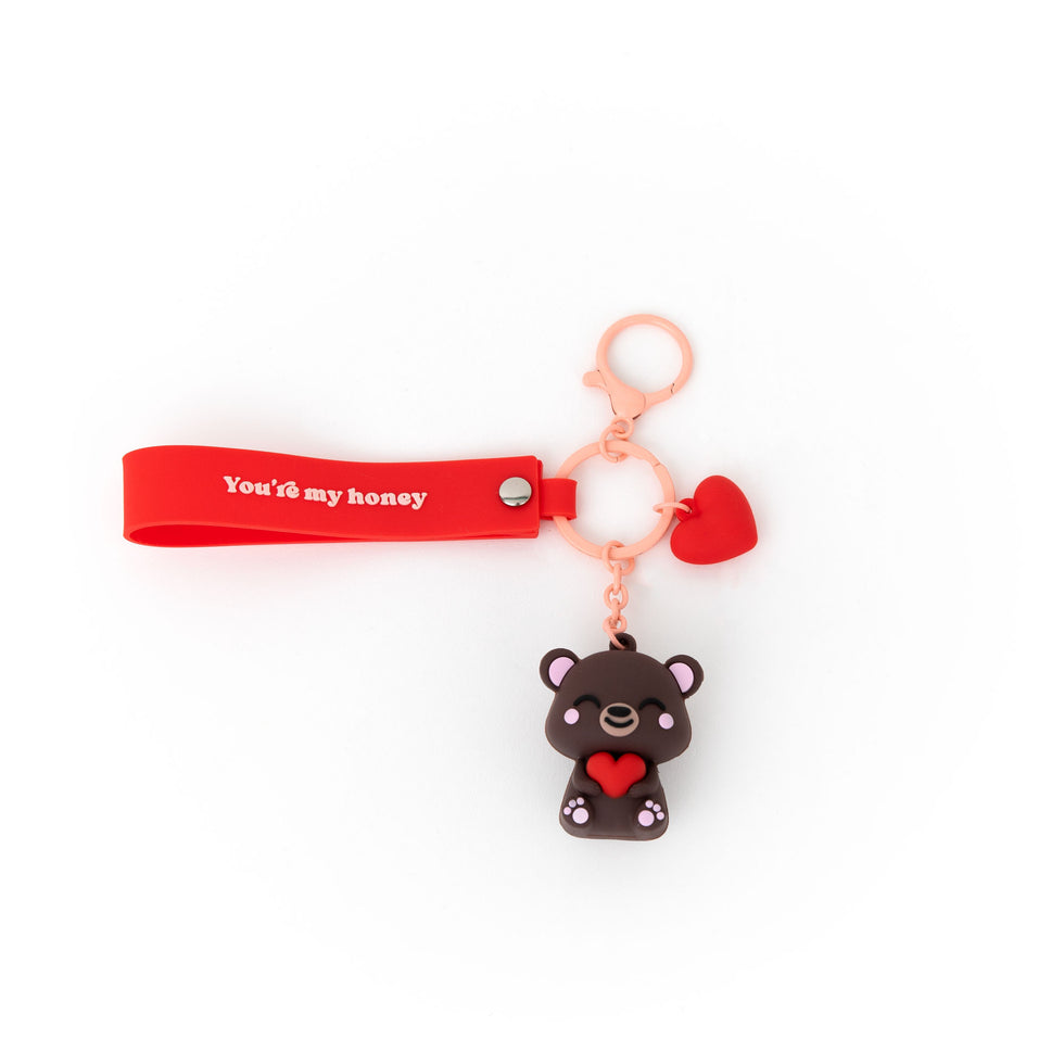 Porta Chaves Ursinho Com Coração Mr.Wonderful