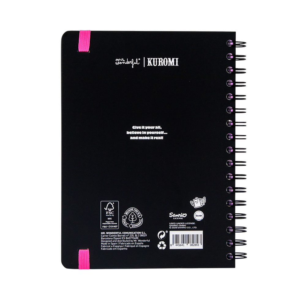 Agenda Semanal 2027 Multilingue Mr.Wonderful Kuromi