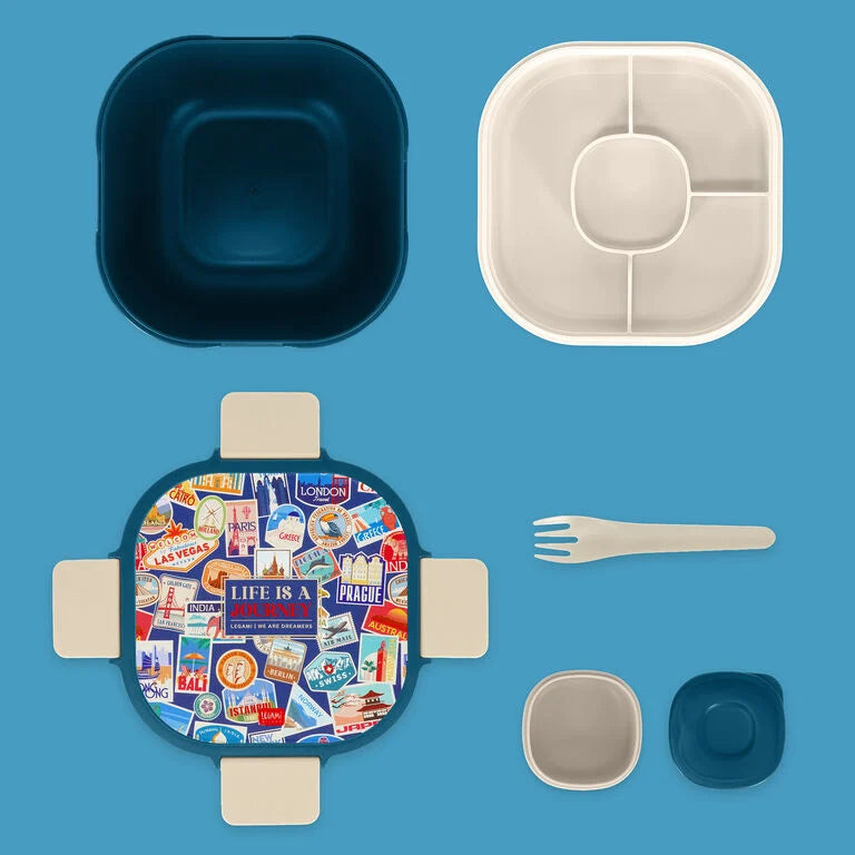 Caixa de Almoço (Bowl) Com Divisórias Stickers Legami