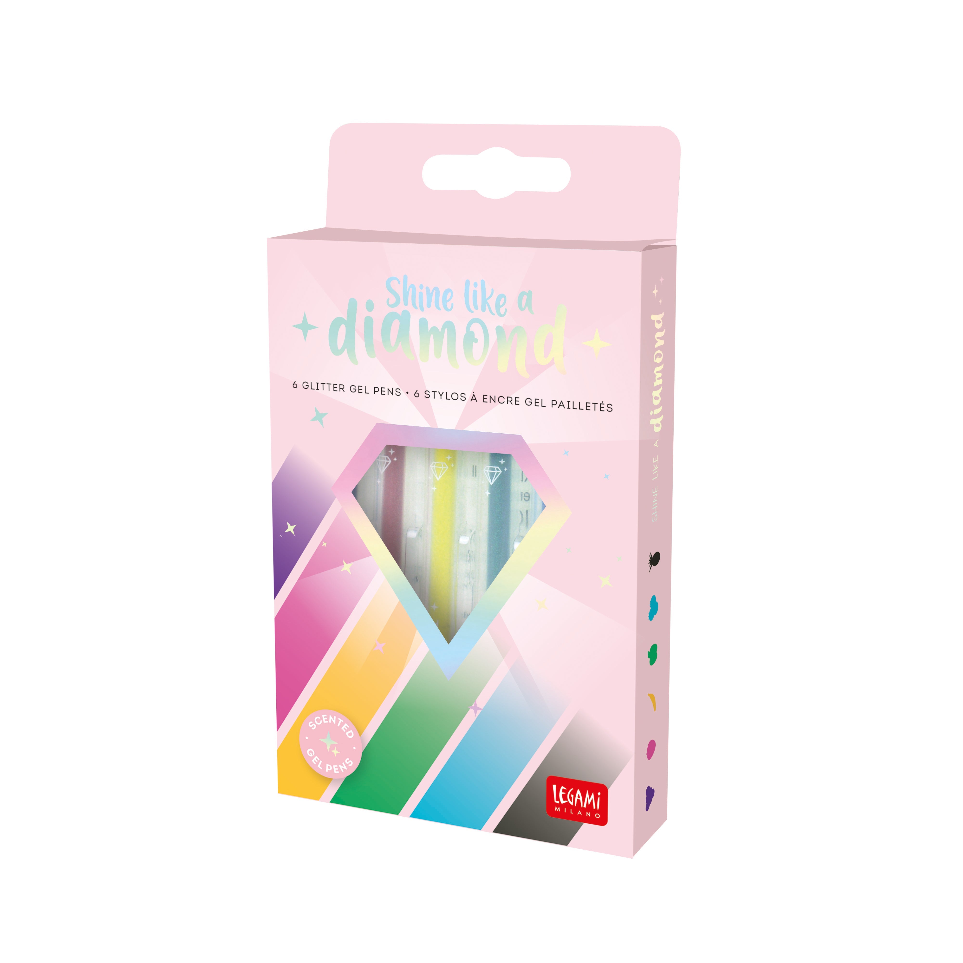 6 Canetas com Glitter Legami