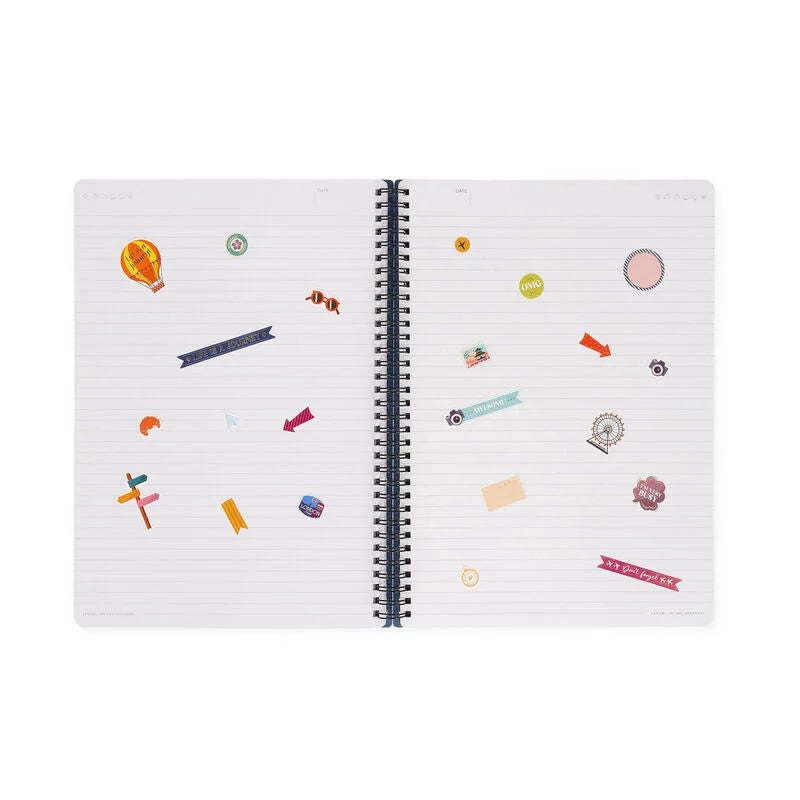 Caderno A4 Pautado Espiral Stickers Legami