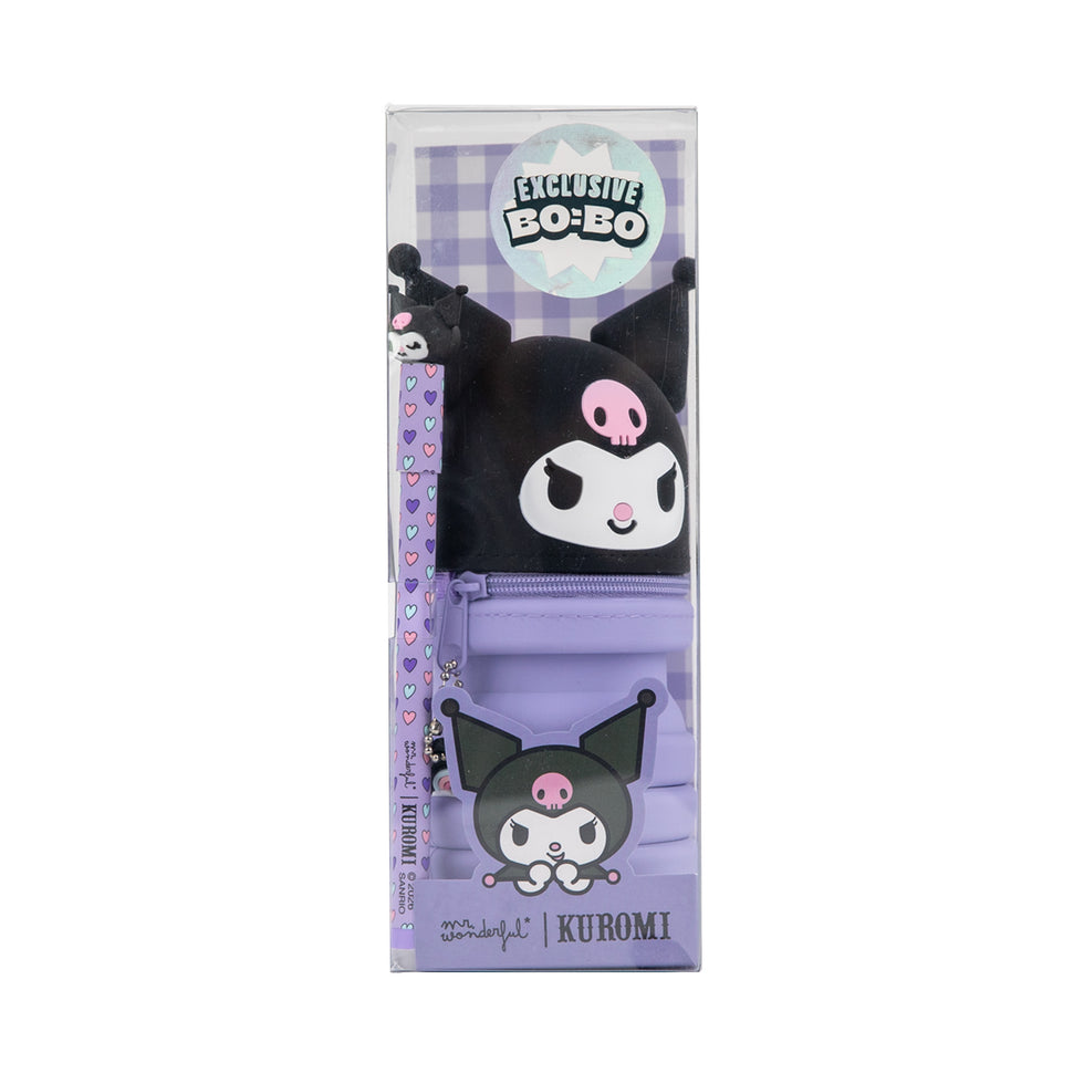 Estojo Extensível com Caneta Apagável Kuromi Mr.Wonderful
