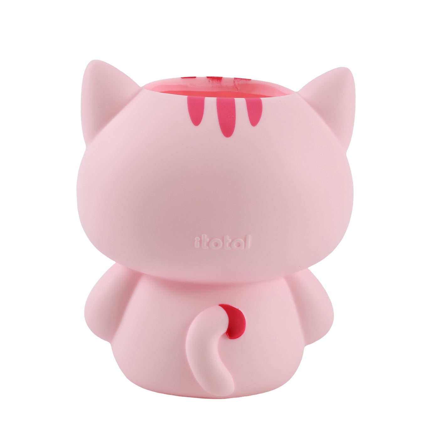 Copo de Secretária Gato Rosa 3D Itotal