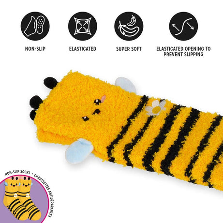 Meias Antiderrapante 3D Abelha Tamanho 35-42 Legami