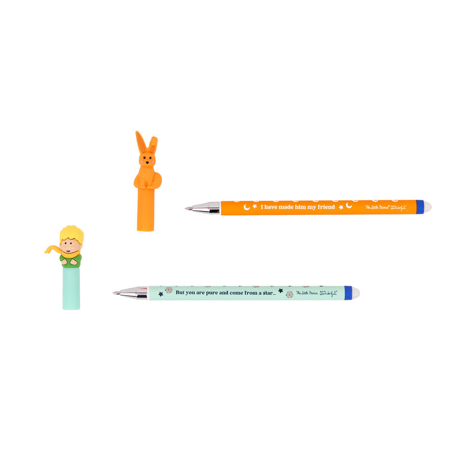 Conjunto 2 Canetas Apagáveis Principezinho e Raposa Mr.Wonderful