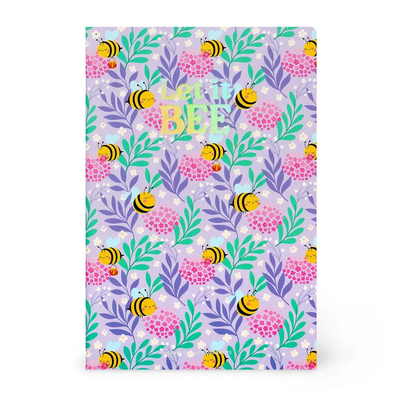 Caderno A5 Pautado Bee Legami