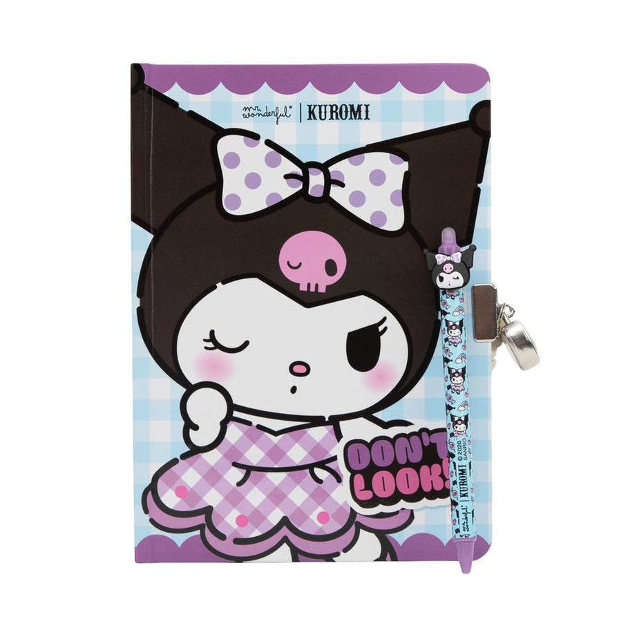 Diário Secreto + Caneta Apagável Kuromi Mr.Wonderful