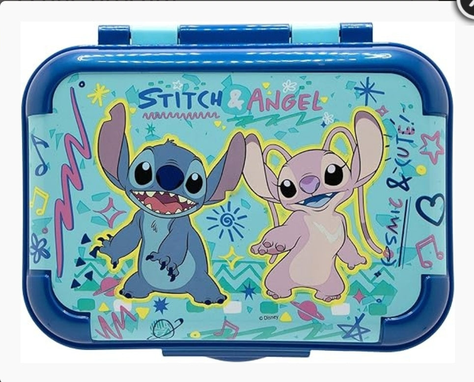 Caixa de Lanche Stitch e Angel