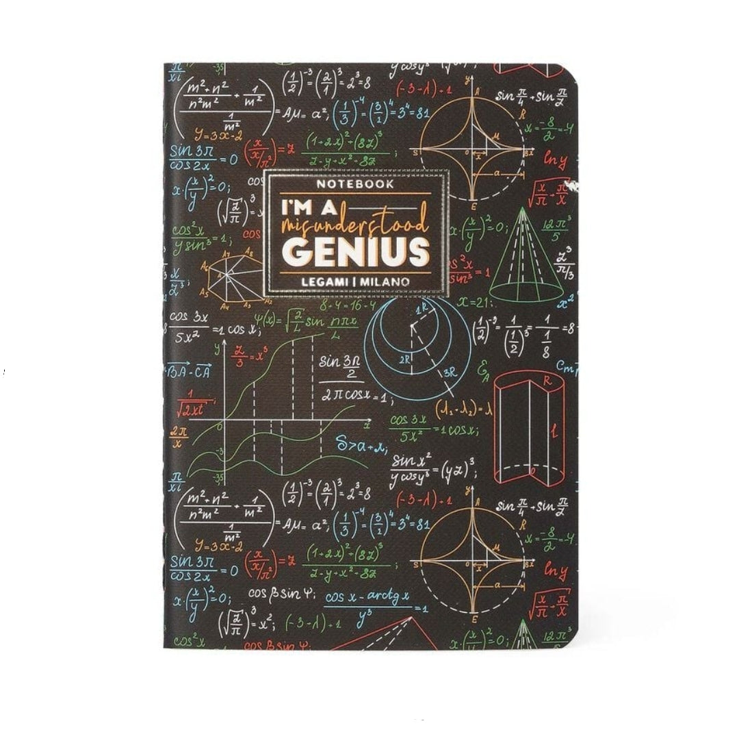 Caderno Médio A5 Pautado Genius - Legami