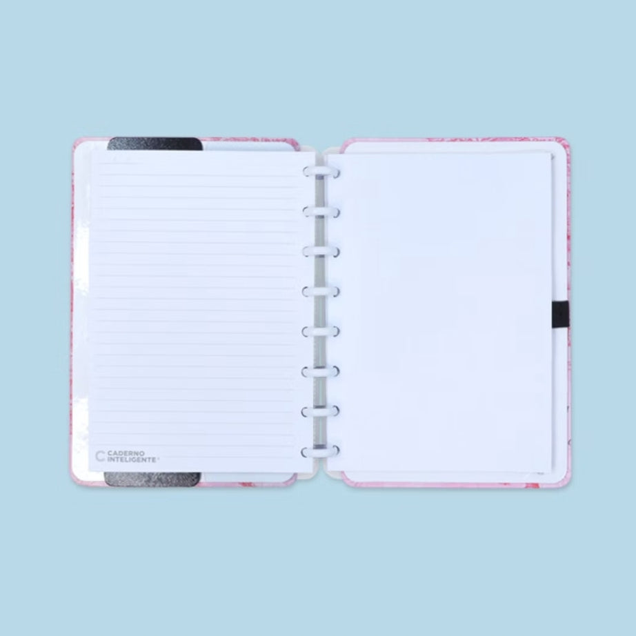 Caderno Inteligente A5 Mapa Mundi Rosa ed. especial Gocase