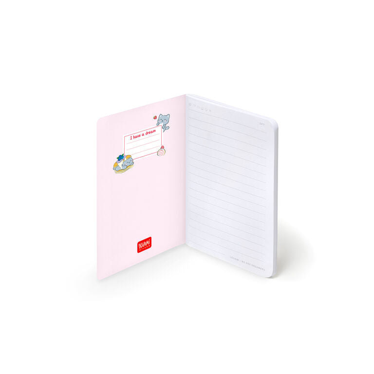 Caderno A6 Pautado Gato Legami