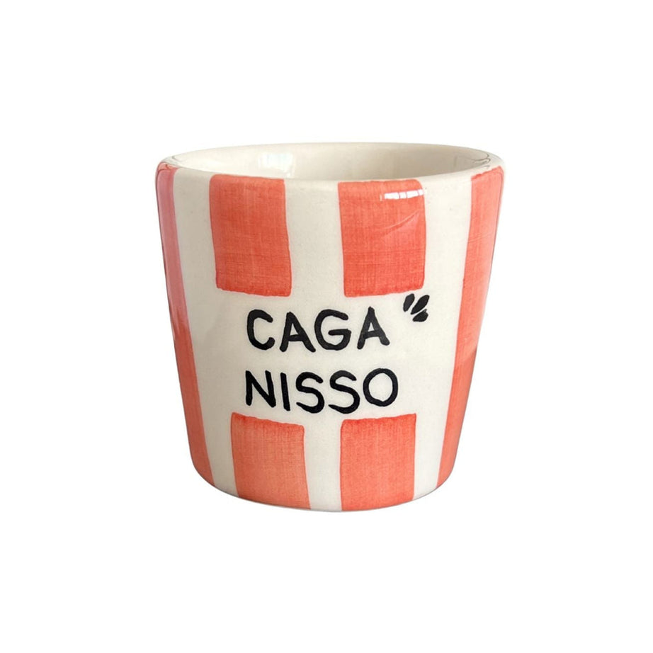 Copo Café "Caga Nisso" e Marcador de Livros Listrados