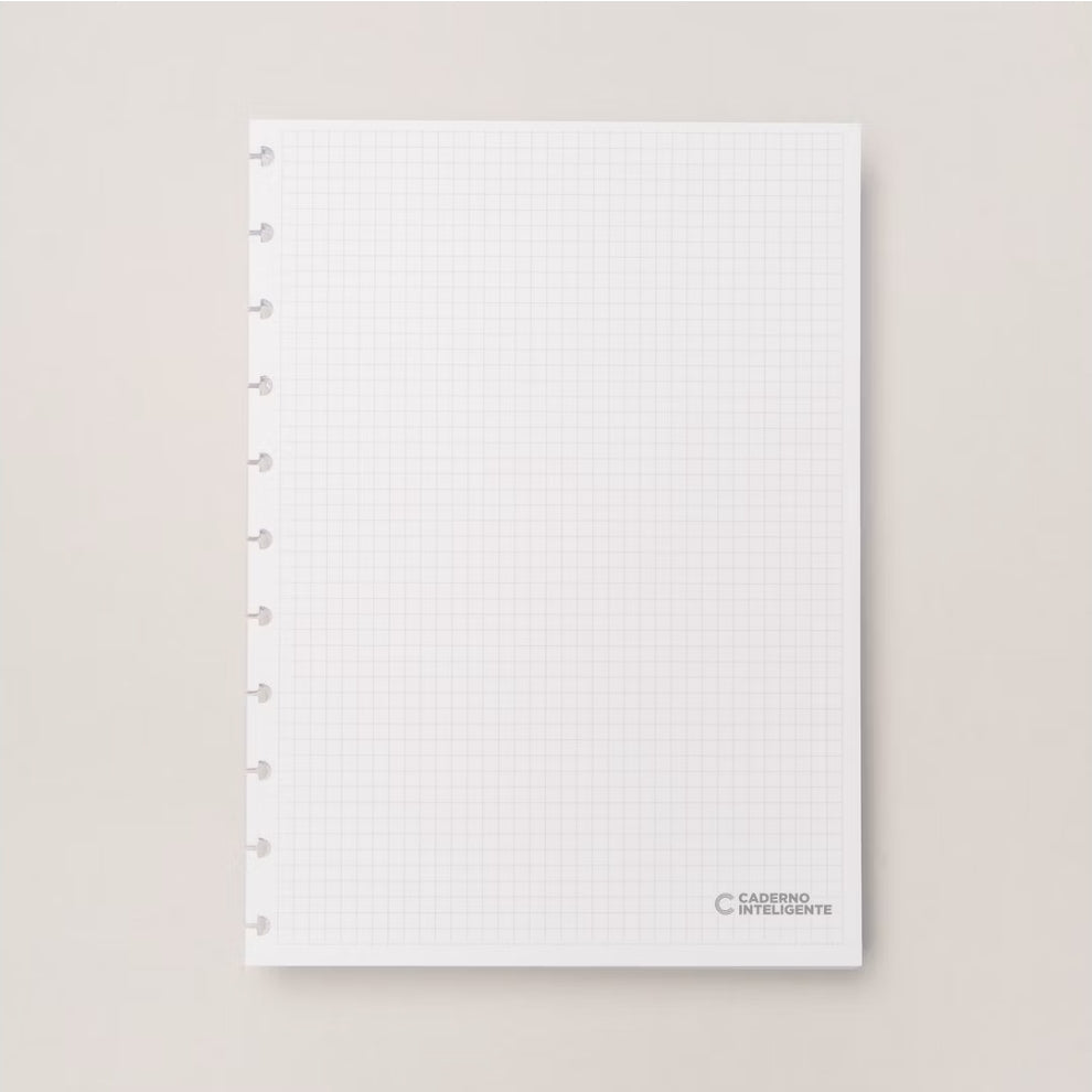 Recarga Quadriculada Grande 90g para Caderno Inteligente Original
